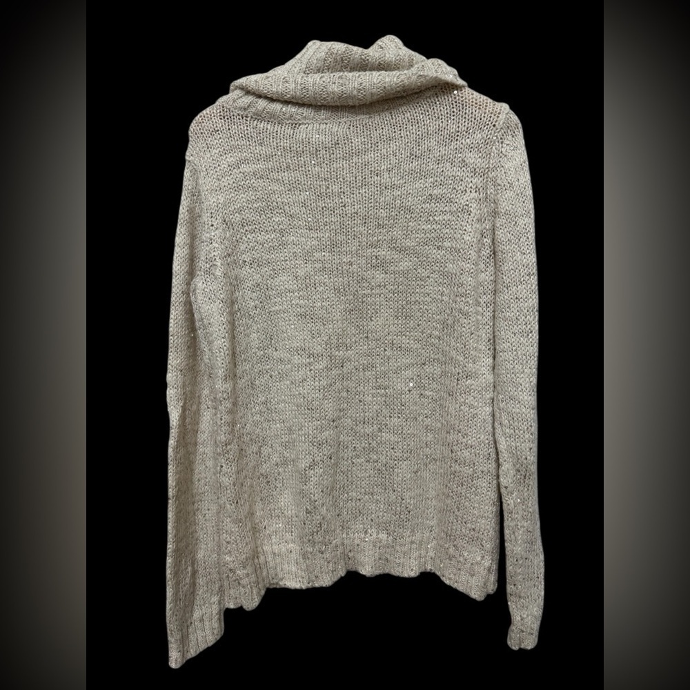 Liz Claiborne Sequin Knit Cowl Neck Sweater - Picture 2 of 7